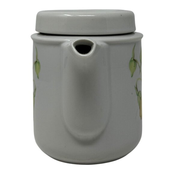 Toscany Meredith Fine China Teapot With Lid Yellow Flower Green Leaf Tea Pot - Picture 4 of 8